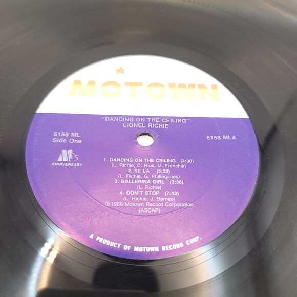 Lionel Richie Dancing on the Ceiling Vinyl Record 1986 - Picture 5 of 7